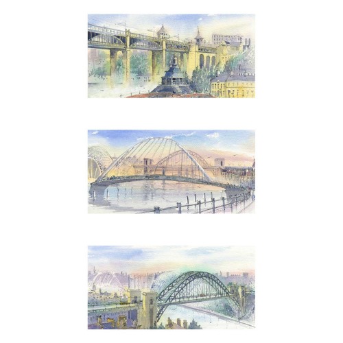 Bridges of Tyneside Triptych - Roy Francis Kirton Image