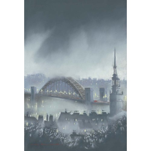Misty night over the Tyne - Roy Francis Kirton Image
