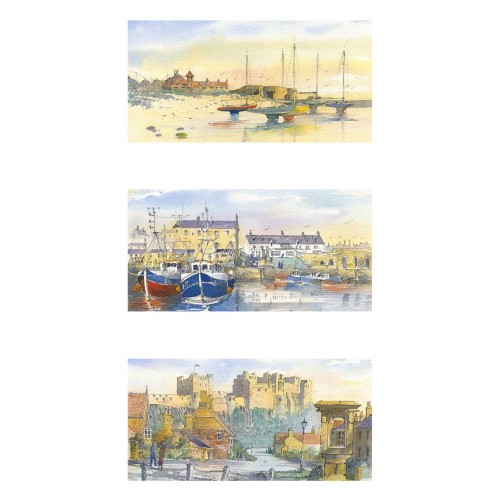 Villages of Northumberland Triptych - Roy Francis Kirton Image