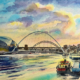 Alan Reed, Newcastle Artist, Painting of River Tyne